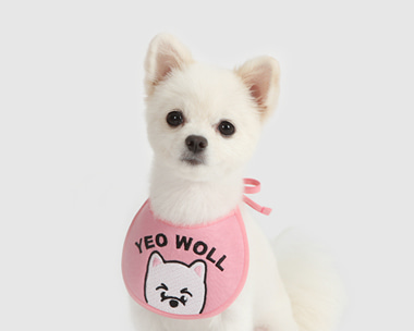 빼꼼 custom scarf bib(pink)