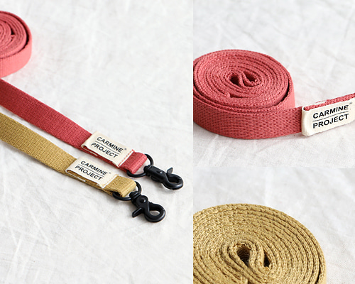 CUSTOM LEASH (MUSTARD,CARMINE)